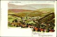 Gruss aus dem Riesengebirge. Krummhübel vom Pfaffenberge. [Dokument ikonograficzny]