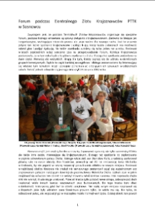Forum podczas Centralnego Zlotu Krajoznawc&oacute;w PTTK w Sosnowcu [Dokument elektroniczny]