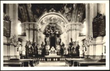 Gr&uuml;ssau i. Schlesien. Inneres der Marienkirche [Dokument ikonograficzny]