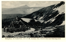 Riesengebirge, Am Grossen Teich, 1225 m ü. M., Donatmal, Prinz-Heinrich-Baude und Schneekoppenblick [Dokument ikonograficzny]