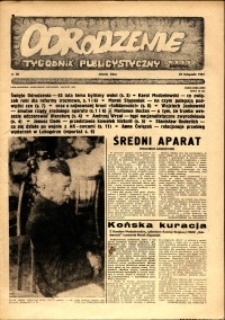 Odrodzenie : tygodnik publicystyczny NSZZ "Solidarność", 1981, nr 20