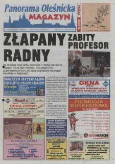 Panorama Oleśnicka: tygodnik Ziemi Oleśnickiej, 2001, nr 53 (615)