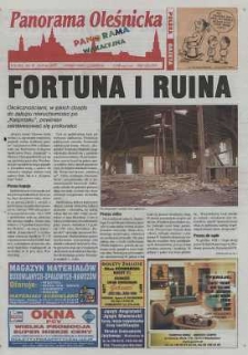 Panorama Oleśnicka: tygodnik Ziemi Oleśnickiej, 2001, nr 58 (620)