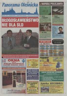 Panorama Oleśnicka: tygodnik Ziemi Oleśnickiej, 2001, nr 83 (645)
