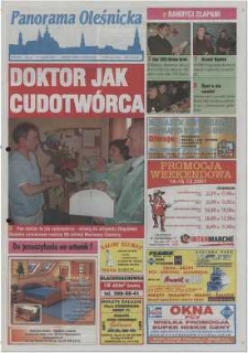 Panorama Oleśnicka: tygodnik Ziemi Oleśnickiej, 2001, nr 99 (661)