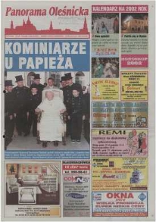 Panorama Oleśnicka: tygodnik Ziemi Oleśnickiej, 2001, nr 103 (665)