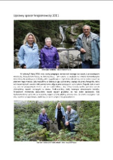 Lipcowy spacer krajoznawczy 2011 [Dokument elektroniczny]
