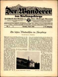 Der Wanderer im Riesengebirge, 1938, nr 4