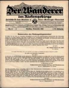 Der Wanderer im Riesengebirge, 1938, nr 11