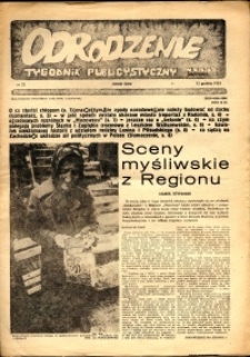 Odrodzenie : tygodnik publicystyczny NSZZ "Solidarność", 1981, nr 23