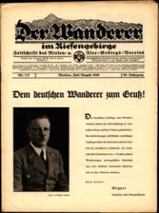 Der Wanderer im Riesengebirge, 1939, nr 7-8
