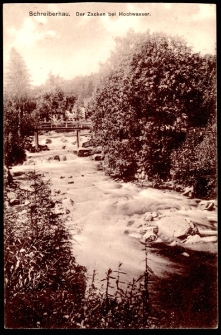 Schreiberhau. Der Zacken bei Hochwasser. [Dokument ikonograficzny]