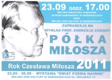 Półka Miłosza - Wykład prof. Andrzeja Zawady
