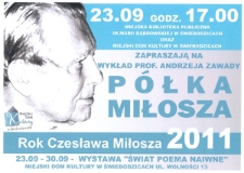 P&oacute;łka Miłosza - Wykład prof. Andrzeja Zawady