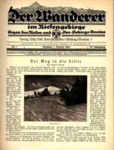 Der Wanderer im Riesengebirge, 1927, nr 1