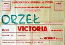 Zawody piłki nożnej klasy okręgowej: Orzeł Ząbkowice Śl. - Victoria Świebodzice