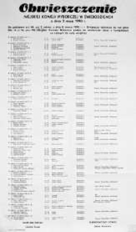 Obwieszczenie Miejskiej Komisji Wyborczej w Świebodzicach z dnia 3 maja 1990 r.